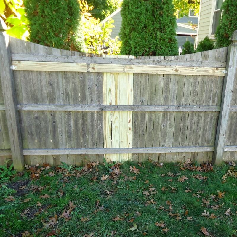 Fencing work in progress